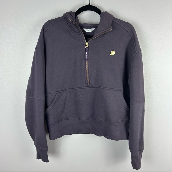 Peloton Purple Half-Zip Long Sleeve Hoodie Size Small - Picture 2 of 11